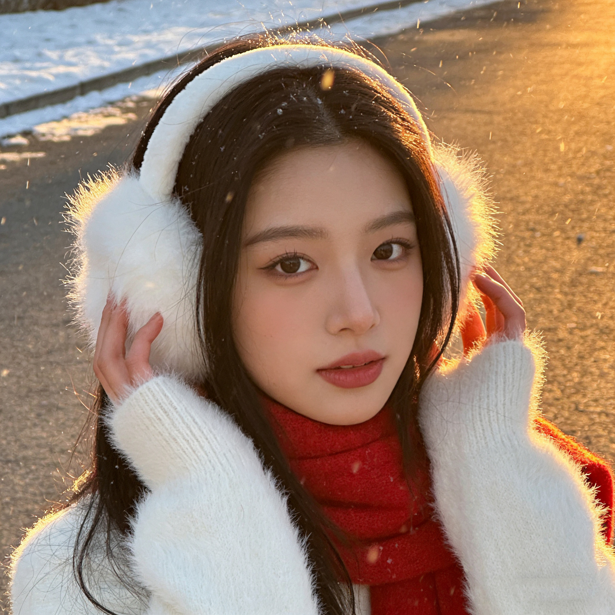 东北旅游毛绒耳罩女冬季可爱白色保暖防冻保暖耳捂耳包护百搭耳套,淘宝优惠券,粉丝福利购,淘宝优惠卷