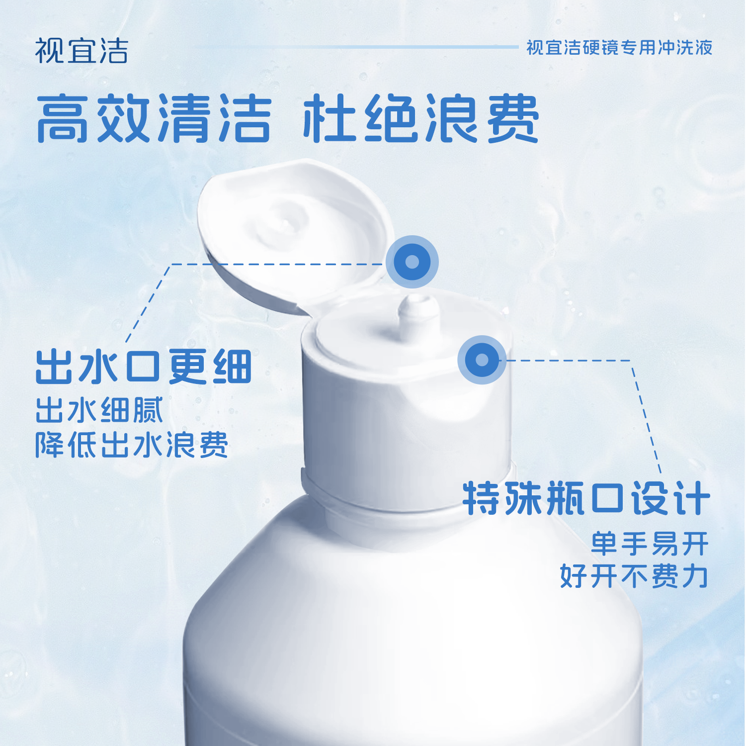视宜洁冲洗液RGP/OK镜硬性隐形眼镜角膜塑形性镜360ml冲洗液