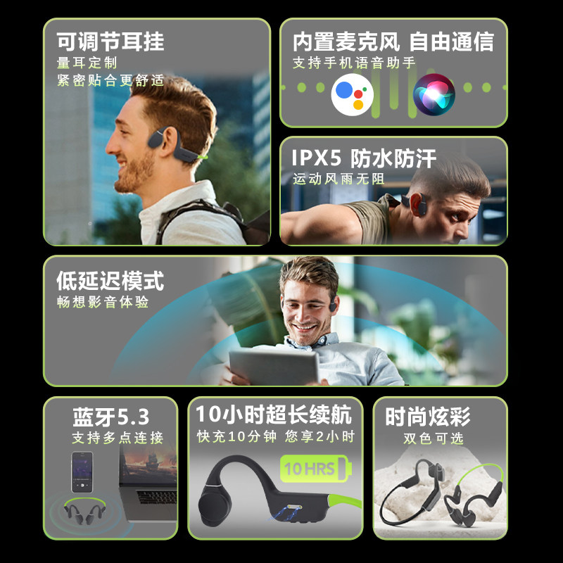 创新Outlier Free+防水骨传导耳机蓝牙5.3运动型跑步无线挂耳式,淘宝优惠券,粉丝福利购,淘宝优惠卷