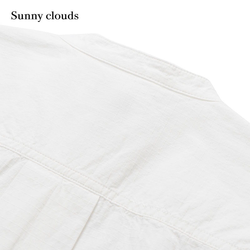 Sunny clouds Shuttle Notes日本面料 女式纯棉暗格连衣裙 - 图1