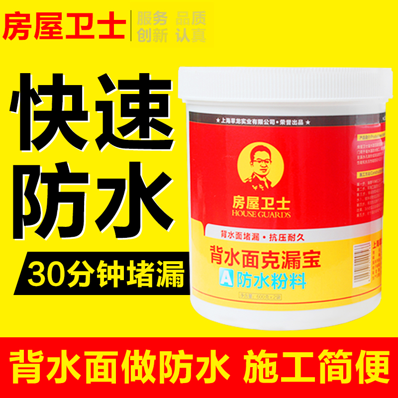 房屋卫士背水面防水涂料 卫生间外墙屋顶防水补漏材料快干堵漏王