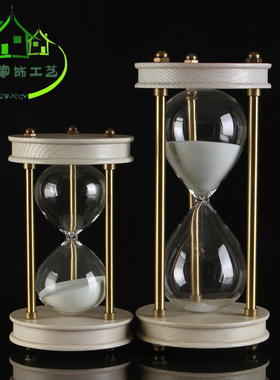 欧式风木质分钟书房沙漏计时器