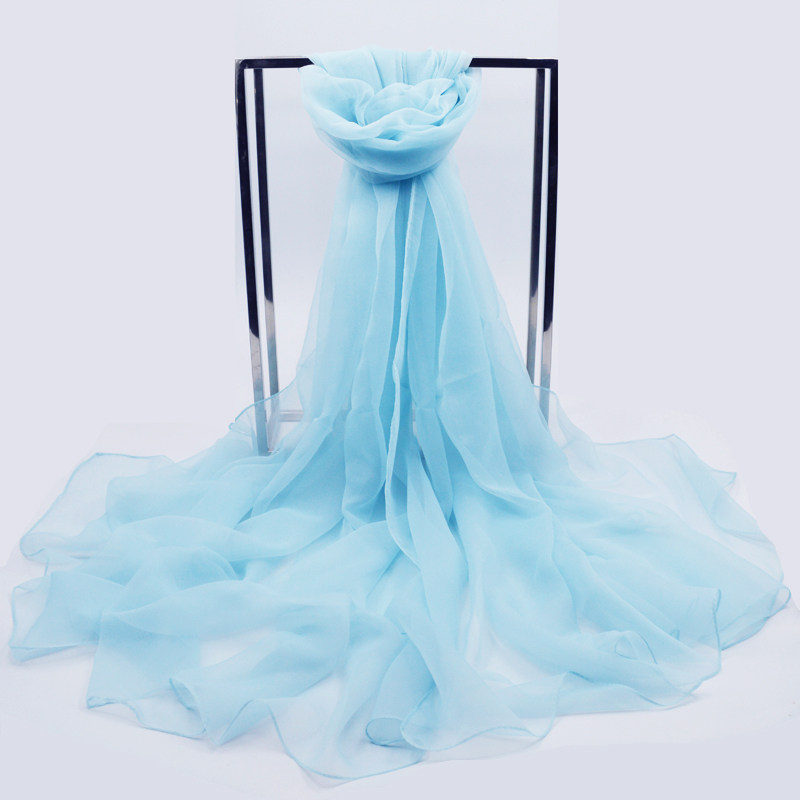 丝巾女冰丝百搭春秋长款纯色纱巾防晒沙滩巾超大韩版披肩围巾两用,淘宝优惠券,粉丝福利购,淘宝优惠卷