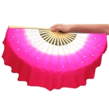 Настоящий фанат Silk Dance Jiazhou Yangge Dancing Fan Fan Double -Sided Dance Gradient Color Performance Performance