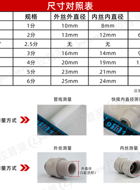 净水器纯水机转4分外牙球阀开关