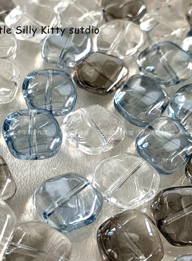 玻璃不规则玻璃珠diy串珠