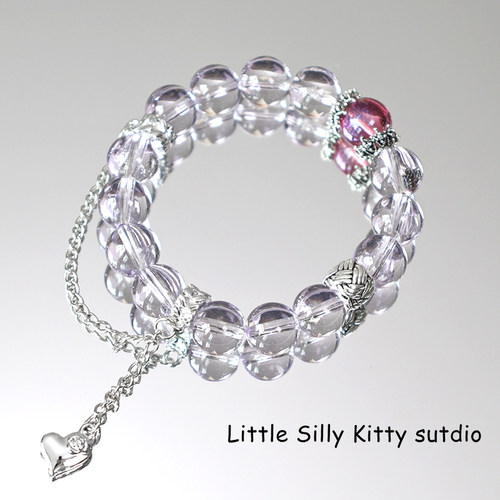 保色三通链安全链流苏吊坠月亮星星diy手链手串链条配件坠子配饰 - 图1