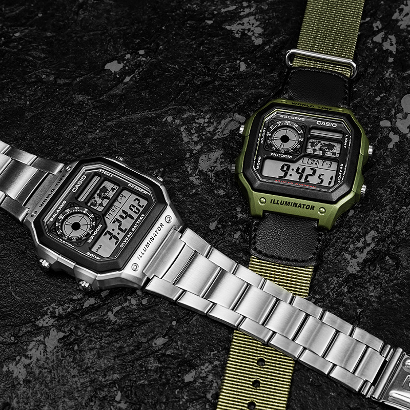 海外直邮卡西欧狂飙同款电子男表 锦时亨海外日韩腕表