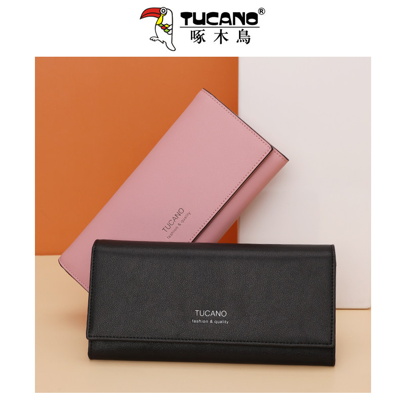 啄木鸟长款真皮2021新款大容量钱包 tucano祥喆钱包