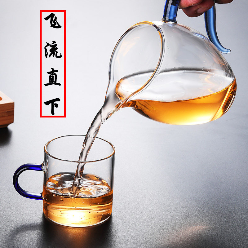 加厚耐热玻璃公道杯大小号透明过滤分茶器功夫茶具带茶漏茶海杯子,淘宝优惠券,粉丝福利购,淘宝优惠卷