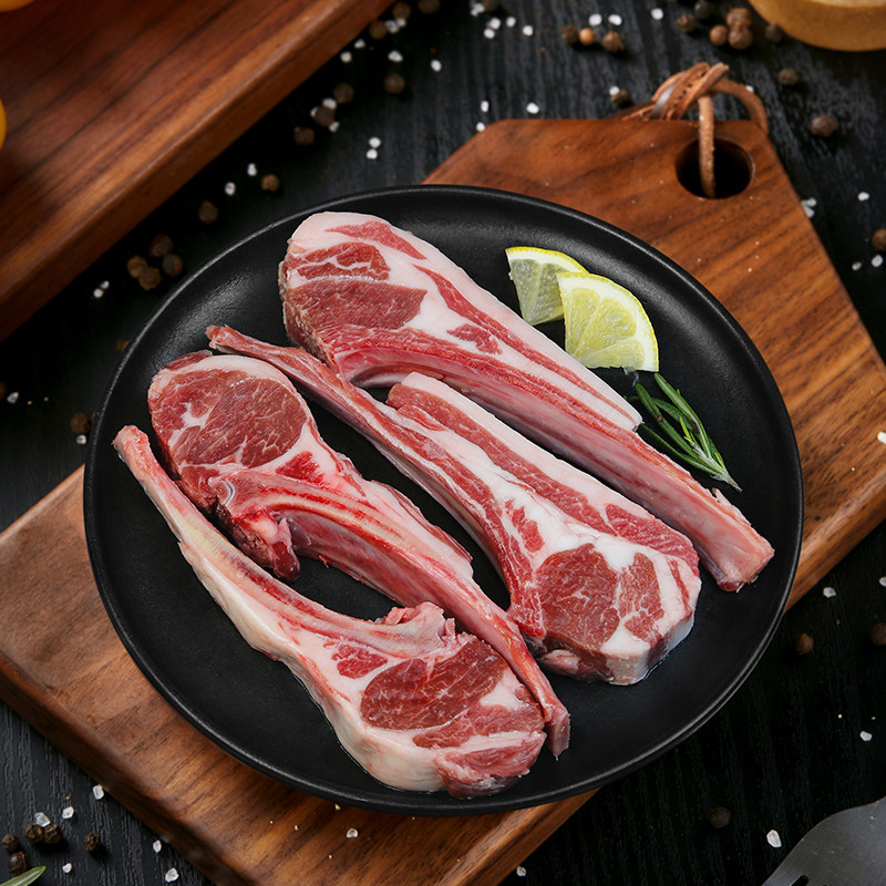 恒都法式原切羊小排200g(4支)*3内蒙古草地羊烧烤 露营 空气炸锅