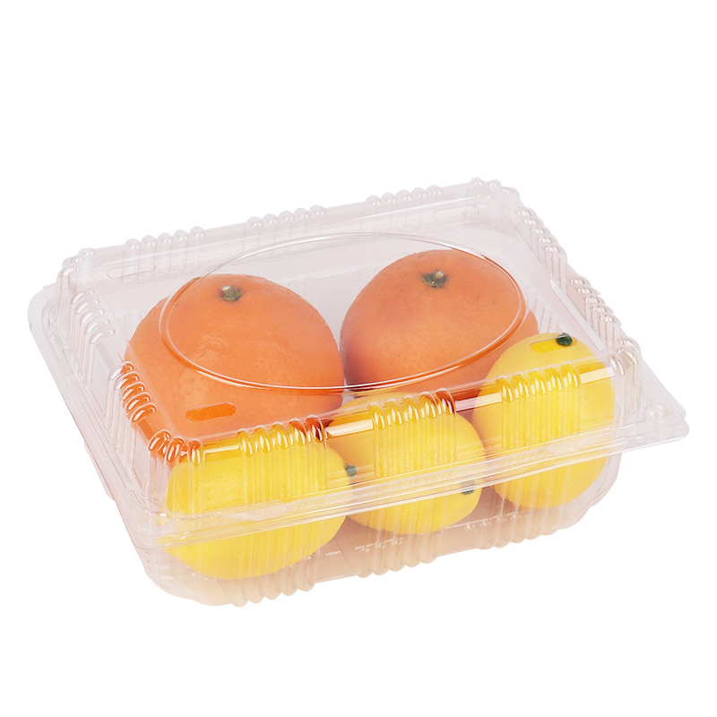 水果盒子一次性果蔬包装盒塑料透明有盖超市用装水果的盒子打包盒-图3