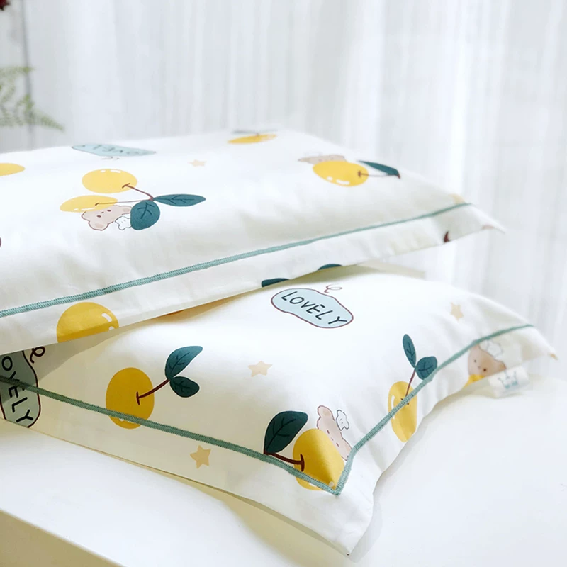 Cotton soft breathable cartoon pillowcase
