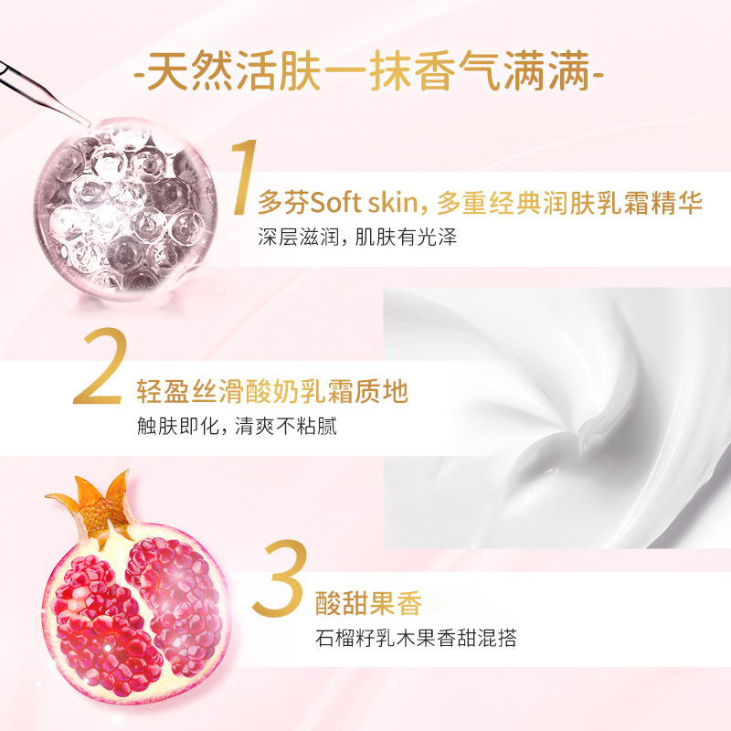 dove红石榴补水滋润秋男女士身体乳 联合利华海外身体乳液