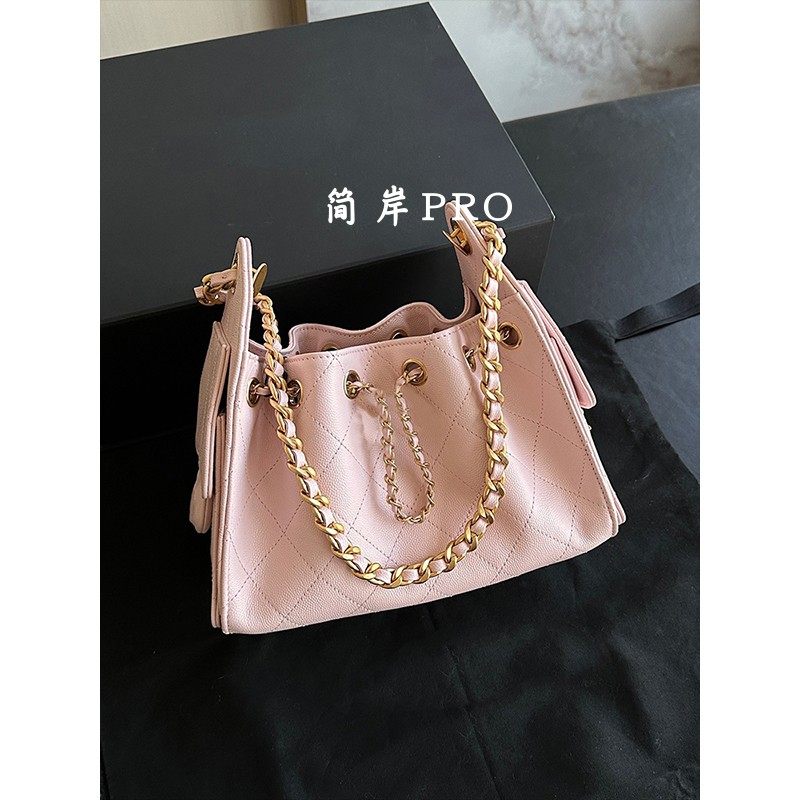 简岸PRO 经典爆款~26C抽绳包25bag迷你链条包光面牛皮单肩包女士,淘宝优惠券,粉丝福利购,淘宝优惠卷