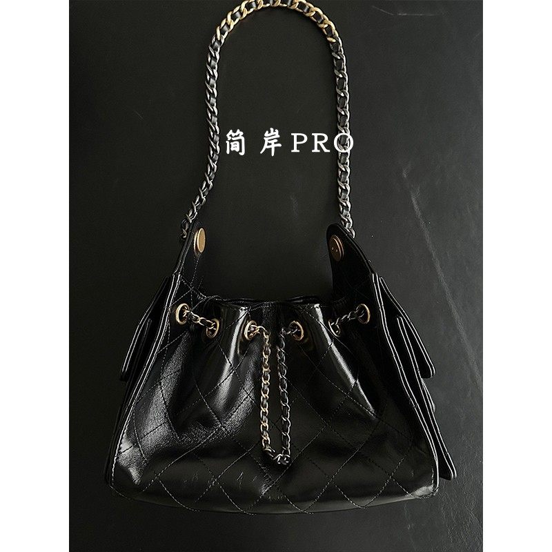 简岸PRO 经典爆款~26C抽绳包25bag迷你链条包光面牛皮单肩包女士,淘宝优惠券,粉丝福利购,淘宝优惠卷