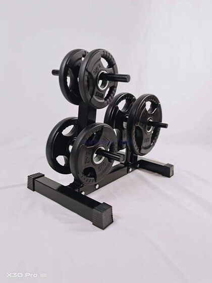 Barbell plate rack large hole plate storage rack barbell men's fitness home plate display rack barbell plate storage rack