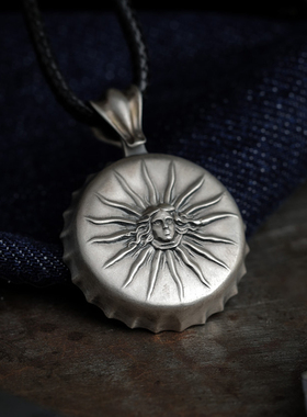 BeeReal中性925银原创潮流吊牌