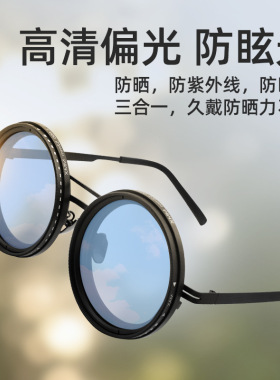 ND9档可调减光墨镜偏光太阳镜