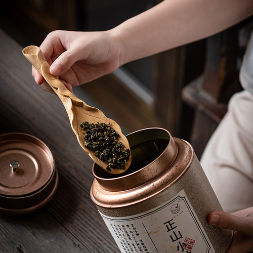 手工雕刻竹茶则 茶叶勺 茶匙 茶铲茶杯托赏茶荷 功夫茶具茶道零配 - 图1