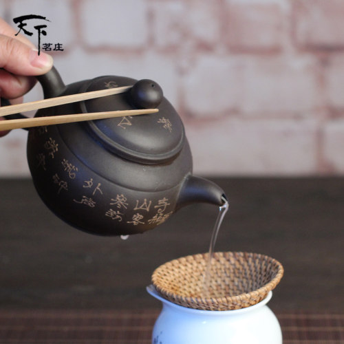 手工竹茶夹 防滑茶夹 竹制镊子杯夹子功夫茶具茶道六君子配件 - 图2