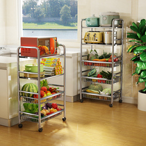 Kitchen Vegetable Basket Shelving home Fruit Vegetable Containing Basket Floor Multilayer Multifunctional Microwave Oven Laying racks