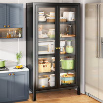 Kitchen Shelve Ground Floor Multilayer Containing Cabinet Dining Side Lockers Home Microwave Oven Pan Equipped Cabinet Cabinets