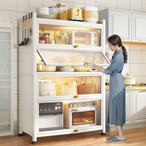 Kitchen Shelve floor Multi-storey storage cabinets with doors Multi-functional cupboard Dishes Sauces Electric accessories Accessories Lockers