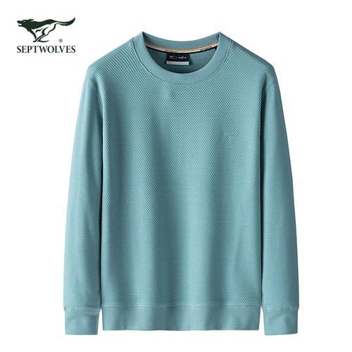 Septwolves, весенняя хлопковая трендовая толстовка, лонгслив, футболка
