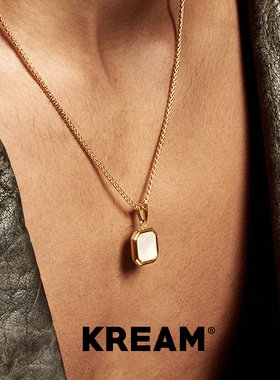 KREAM 钛钢 贝壳绿松元素项链男嘻哈女同款欧美潮流 necklace