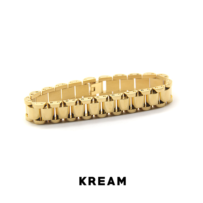 KREAM three rows Polishing bracelet 手链 男 hip hop - 图2