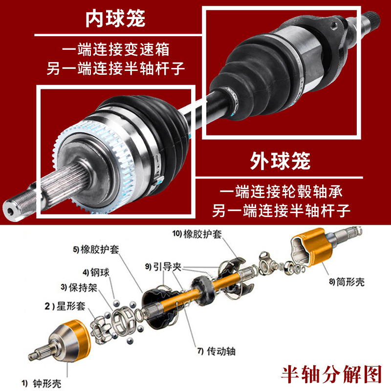 半轴总成别克凯越新君威君越老新英朗GT君威XT老君威外内球笼右左 - 图2