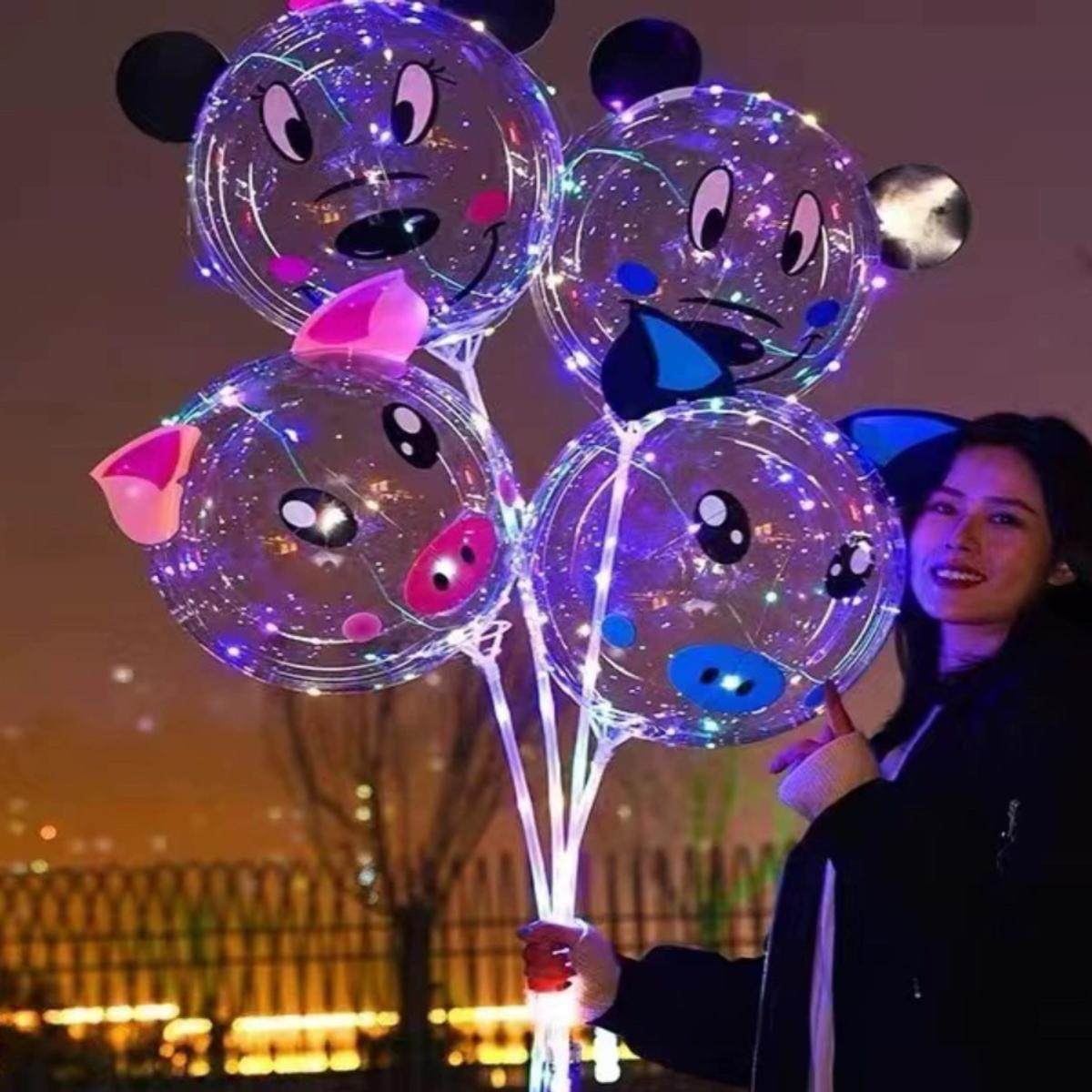 网红波波球透明儿童卡通贴纸地推发光气球带灯火爆款夜光摆摊街卖,淘宝优惠券,粉丝福利购,淘宝优惠卷