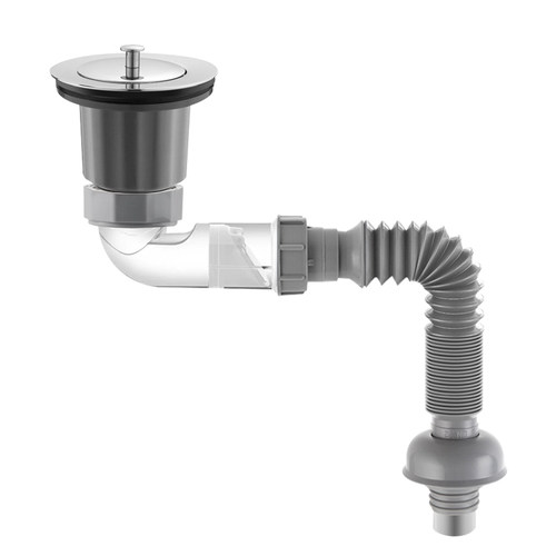 老式拖把池不锈钢下水器水池洗衣池大理石陶瓷盆下水管排水器配件 - 图3