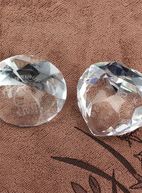 心形钻石10只起定制刻字水晶