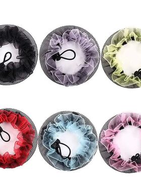 Lace Hollow Bun Hair Nets Drawstring Snoods Hair Holder Bun