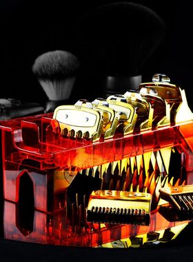 8 Grid Guide Limit Comb Holder Hair Clipper Storage Box Hair