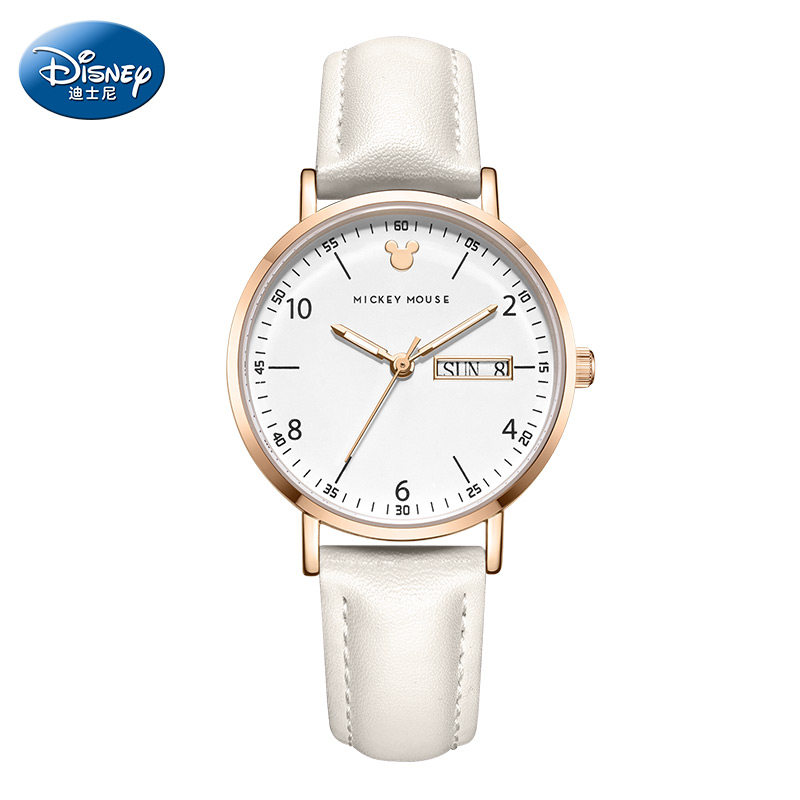 迪士尼女ins风简约气质中学生手表 美时嘉织手表国产腕表