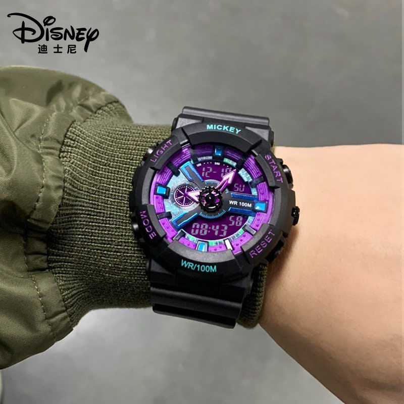 迪士尼男款青少年初中高中生手表 美时嘉织手表国产腕表