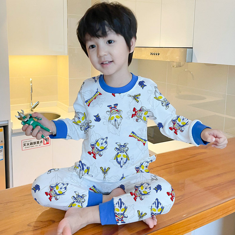 奥特曼睡衣儿童男童纯棉a类内衣宝宝秋衣秋裤冬套装女童2025新款,淘宝优惠券,粉丝福利购,淘宝优惠卷