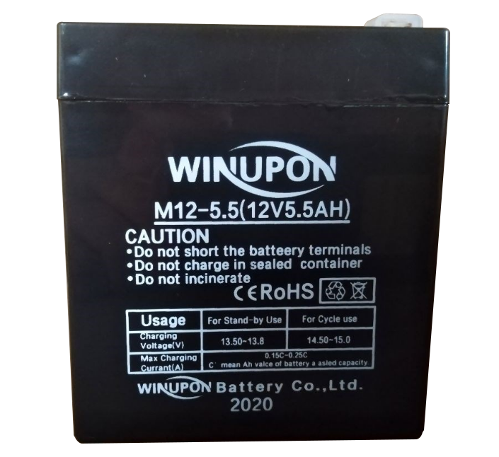 WINUPON炜业通蓄电池M12-4.5 5.0电动门卷闸门控制器12伏12V5.5AH - 图3