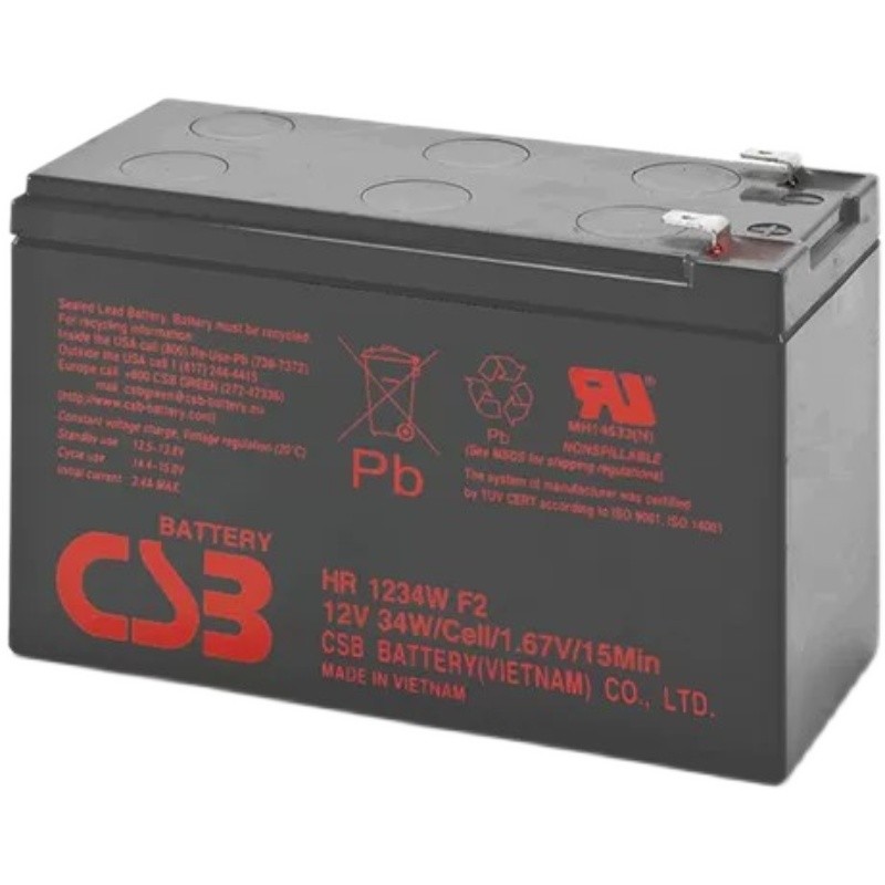 CSB蓄电池HR1234WF2阀控式12V9AH消防电梯UPS内置电源APC主机 - 图2