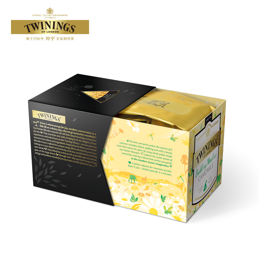 TWININGS川宁芳甸洋甘菊花茶 三角袋泡茶 花草茶15袋