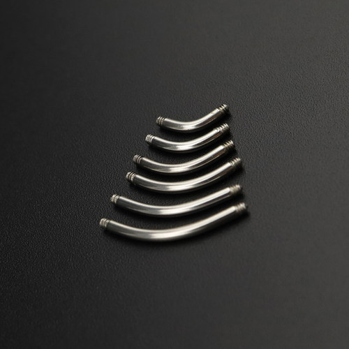Shinma1.6MM/1.2MM 弯杆 杆子备用杆肚脐钉眉钉穿刺饰品配件 - 图2