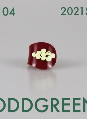 绿场新品手工亚克力棕奶黄红绿