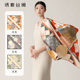 Embroidered lady's small square scarf fashionable women's silk scarf
