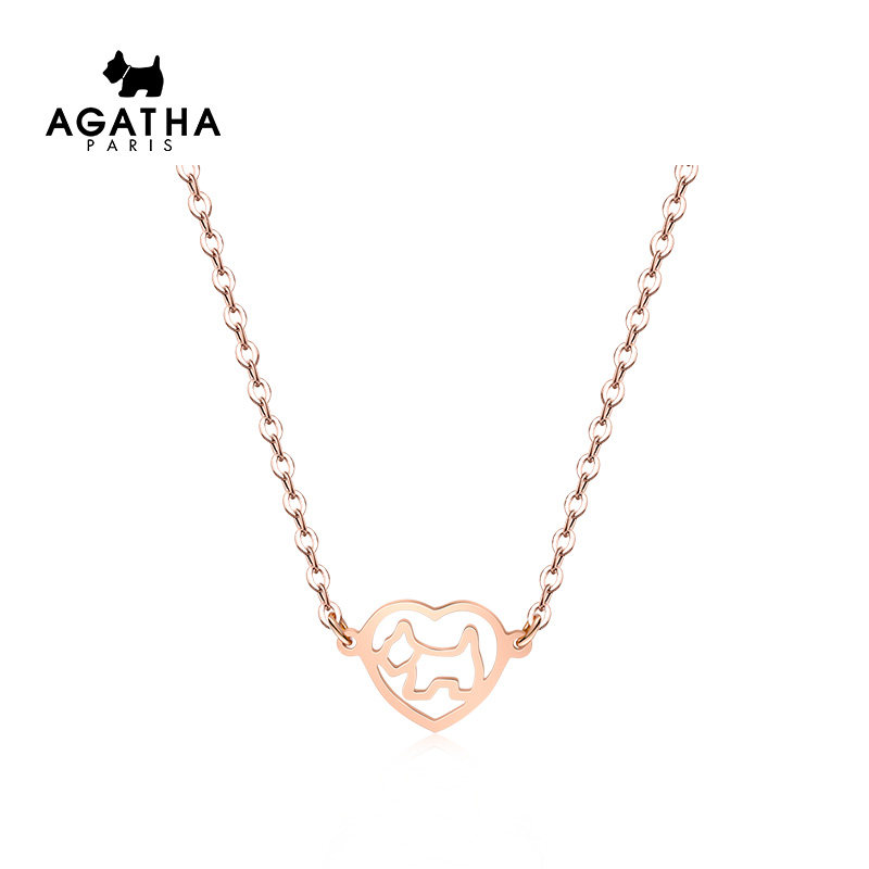 agatha /瑷嘉莎新款14k agatha项链