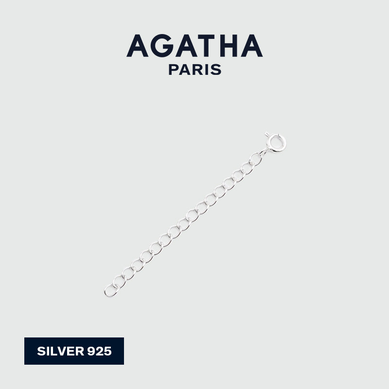 AGATHA/瑷嘉莎延长链925银DIY项链手链可调节链条法式新年礼物,淘宝优惠券,粉丝福利购,淘宝优惠卷