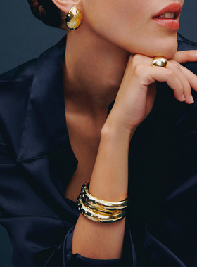 Danaé水滴系列法式开口镯