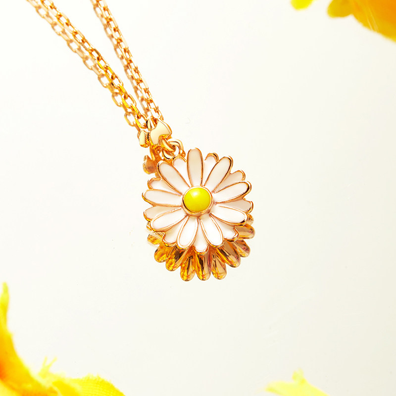 agatha瑷嘉莎小雏菊气质复古锁骨链 agatha项链